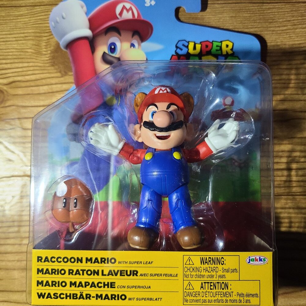 Raccoon Mario Jakks 6” Figure (NEW)